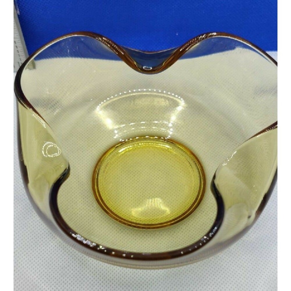 Amber Glass Bowl